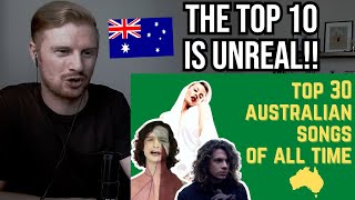 Reaction To Top 30 Australian Songs Ever [upl. by Sitruc]