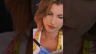 Taking notes amp measuring your Face ASMR asmrmeasuring unintelligible asmrmeasuring glovesasmr [upl. by Aniela566]