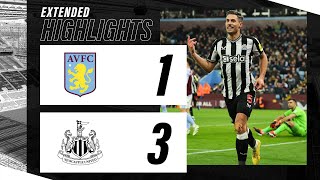 Aston Villa 1 Newcastle United 3  EXTENDED Premier League Highlights [upl. by Hseham732]