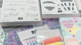 Unboxing 2024 Mini Catalog amp SaleABration Freebies by Stampin’ Up Sneak Peek [upl. by Essirahs]