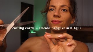 ASMR REIKI deep energetic cleanse to release negative self talk  cord cutting hand movements [upl. by Hertberg]