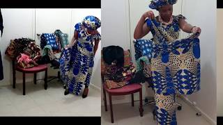 How to wear kitenge  chitenge or ankara for beginners part 2 step by step [upl. by Bink]