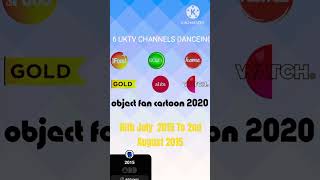 6 UKTV CHANNELS DACING  Object Fan Cartoon 2020 Shorts [upl. by Nasas]