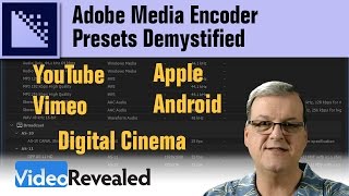 Adobe Media Encoder Presets Demystified [upl. by Larentia]