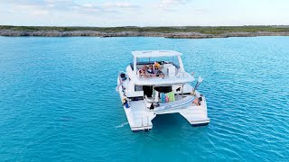 Bareboat charter to the Exumas in the Bahamas on a 46 Moorings power catamaran [upl. by Sirdi]