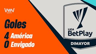 América vs Envigado goles  Liga BetPlay Dimayor 2024 2  Fecha 7 [upl. by Risley]