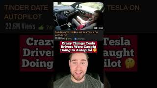 CRAZY THINGS TESLA DRIVERS WERE CAUGHT DOING IN AUTOPILOT Shorts [upl. by Dub612]