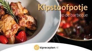 Kip stoofpotje op de barbecue  Kipreceptennl Met heerlijke zomerse groenten [upl. by Belda]