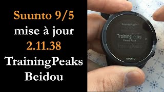 Suunto 95 mise à jour 21138 TrainingPeaks  Beidou [upl. by Nathalia606]