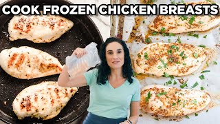 How to Cook Frozen Chicken Breasts Safely  Stove amp Oven Methods [upl. by Teilo]