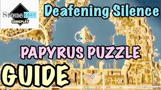 Assassin’s Creed Origins  Iseion Deafening Silence Papyrus Puzzle Solution Location [upl. by Moersch226]