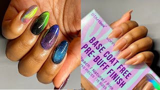 5 Easy Cat Eye Magnetic Gel Polish Designs amp DIY Gel Extensions  Using Amazon Cat Eye Polishes [upl. by Ariahs]