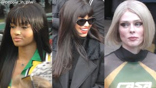 Kenza Boutrif Jameela Jamil amp Coco Rocha  Casablanca Fall Winter fashion show in Paris  280224 [upl. by Oirad]