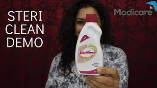 Modicare Steri Clean Demo  Complete Info [upl. by Eadwina778]