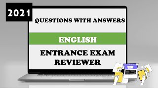 Entrance Exam Reviewer 2021  Common Questions with Answers in English [upl. by Cornelia646]