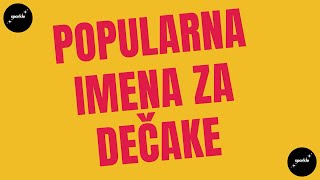 Popularna imena za decake i znacenje EP 01  sparkle [upl. by Anitnamaid414]