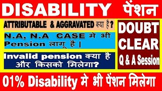 Disability pension and invalid pension for NANA case Know the details Exserviceman India [upl. by Greggs]