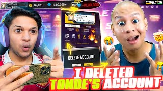 I Deleted Tonde Gamer Free Fire Account 😱 [upl. by Cornela646]