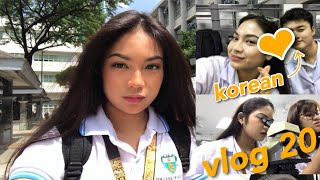 VLOG go to school w me 🐯 international classmates in UST  ella gatchalian JEORELLA [upl. by Calendra850]