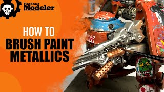 EASY GUNPLA TUTORIAL  HOW To Brush Paint METALLICS  Vallejo Colors  2021 [upl. by Navac]