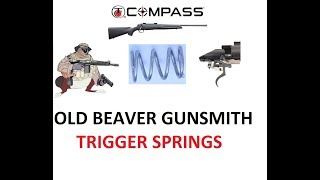 Thompson Center Compass Trigger Job Fix Pull Springs Lighter Old Beaver Gunsmith [upl. by Aliza]