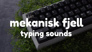 Mekanisk Fjell with Gateron Ink Blacks Typing Sounds [upl. by Olsewski]