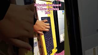 Zebronics Keyboard Mouse Review 😍 asuslaptop zebronics review shorts trending [upl. by Ziza490]