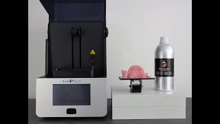 Dental 3Dprinting with Liqcreate resin on the Evodent E128 3Dprinter [upl. by Llenel]