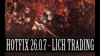 Warframe  Hotfix 2607  Lich Trading [upl. by Beilul]