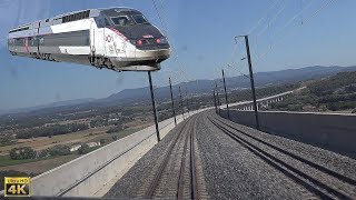 4K TGV Cabride Lyon PartDieu à Marseille SaintCharles en TGV R [upl. by Kraska]