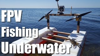 Rc Fishing Boat Catches FISH While Fishing Underwater Camera Footage Homemade DIY Airboat [upl. by Aneelahs]