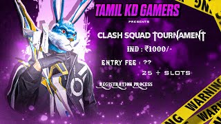 Freefire Tournament Registration Process 😻 TKG ESPORTS TOURNAMENT  CLASH SQUAD TOURNAMENT 🏆 [upl. by Rekab858]