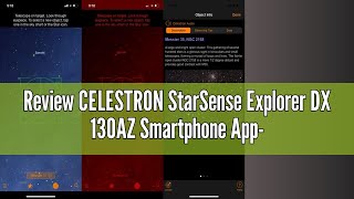 Review CELESTRON StarSense Explorer DX 130AZ Smartphone AppEnabled Telescope – Works with StarSense [upl. by Suivart347]