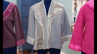 Londa Rohlfing Shows How To Create Sweatshirt Jackets on Its Sew Easy 5032 [upl. by Nibot]