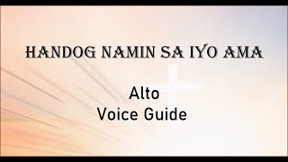 Handog Namin Sa Iyo Ama Alto Ferdz M Bautista Voice Guide [upl. by Nyleikcaj734]