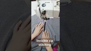 How to Stitch Zip love Invisible zip lagane ka tarika [upl. by Arreis]