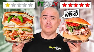 I tried Italys Top Sandwiches and Total Rip Offs [upl. by Pizor]