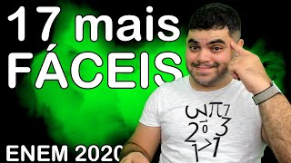 🔴 17 QUESTÕES MAIS FÁCEIS DE MATEMÁTICA DO ENEM 2020  Prof Rafael Procopio [upl. by Alvord188]