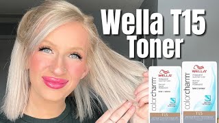 WELLA T15 TONER Pale Beige Blonde [upl. by Schwerin946]