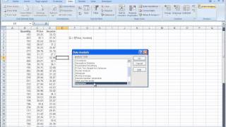 Linear Regression in Excel [upl. by Animrac825]