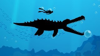 Dinosaurs cartoons Learn Liopleurodon name and sound for kids  MiMi TV [upl. by Ellehcor]