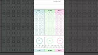 Habit Tracker Google Sheets Template 💕 habittracker dailyhabits googlesheets [upl. by Jarad]