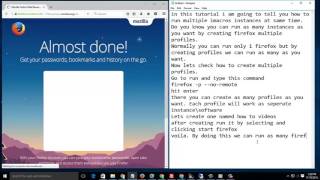 how to run multiple imacros by creating firefox profiles [upl. by Aldarcy502]