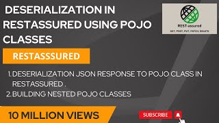 Deserialization JSON response to POJO class in RestAssured  RestAssured Deserialization [upl. by Cherice]