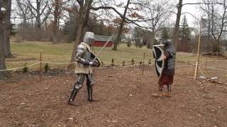 Teutonic Penguin vs Bjorn Red Beard in armored combat [upl. by Janaya864]