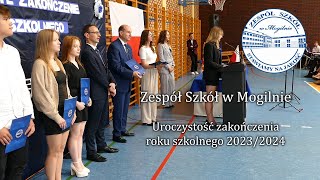 Zespół Szkół w Mogilnie  Uroczyste zakończenie roku szkolnego 20232024 [upl. by Ihcalam]