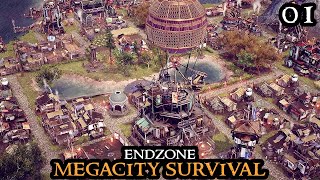 Endzone MEGACITY  The PERFECT Start  SURVIVAL City Builder PostApocalyptic Part 01 [upl. by Acinot]