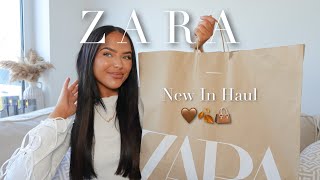 ZARA NEW IN  autumn vibes  try on👜🤍🍂 [upl. by Burk]