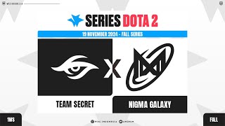 Bahasa ID Nigma Galaxy vs Secret Bo3  Dota 2 Fall series anonimdt [upl. by Nothgierc]