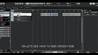 How to CROSSFADE in Cubase Quick and short Video guide [upl. by Acirehs409]